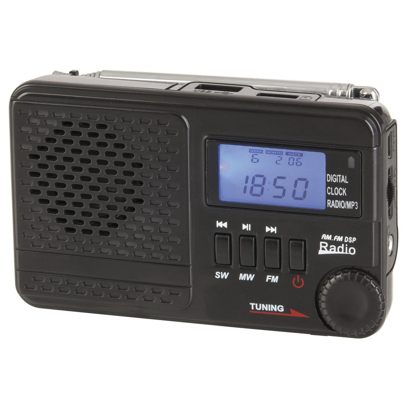 AR1721 RADIO AM/FM/SW MP3 PLYR RECH USB