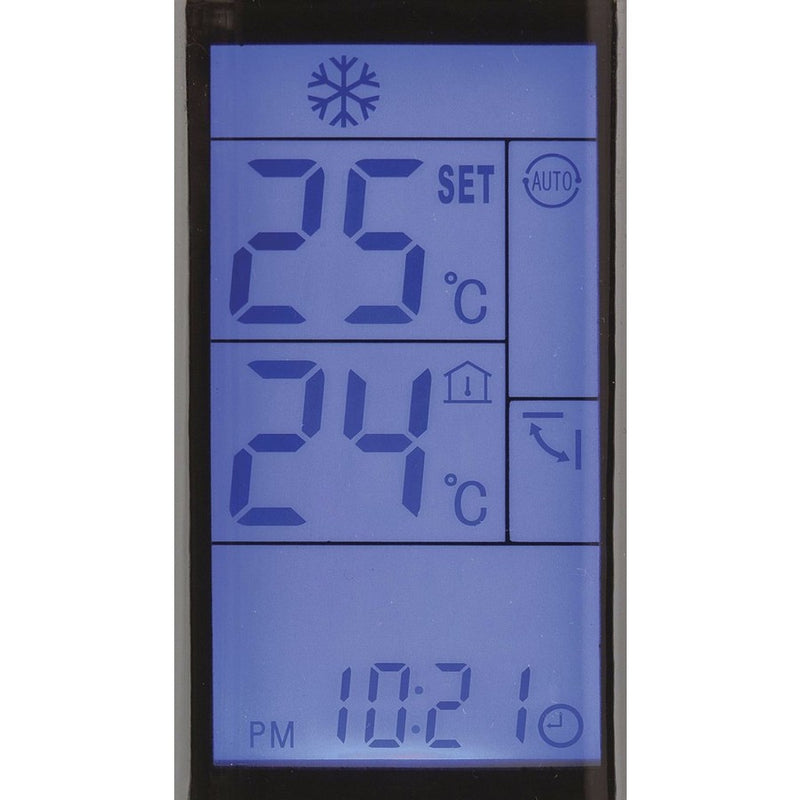 Universal Remote Control for Air Conditioners with Backlit LCD